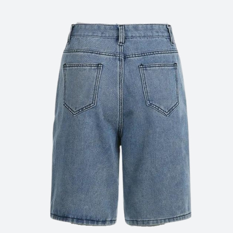 Y2K Star Jean Shorts - KAYSMAR