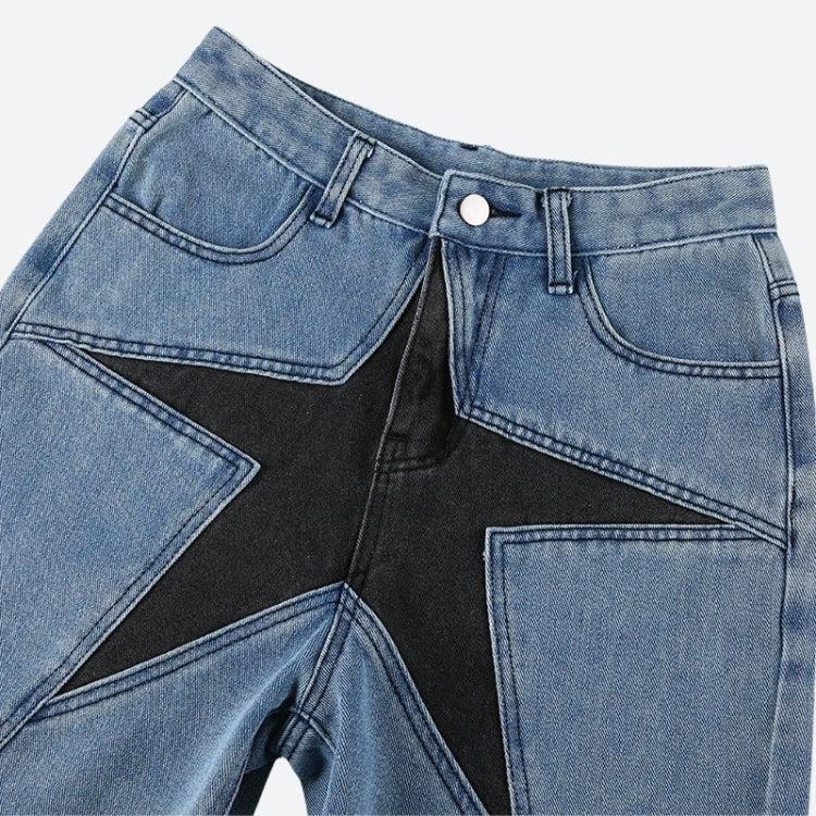 Y2K Star Jean Shorts - KAYSMAR
