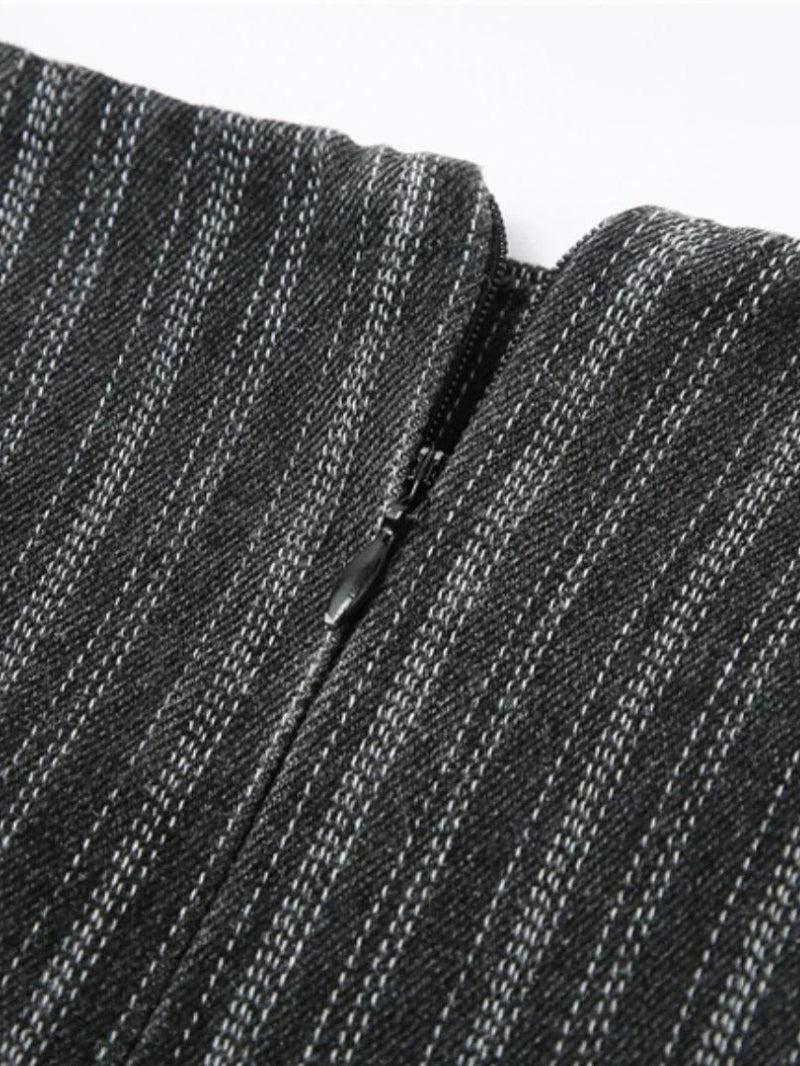 Y2K Striped Lace Up Mini Skirt - KAYSMAR