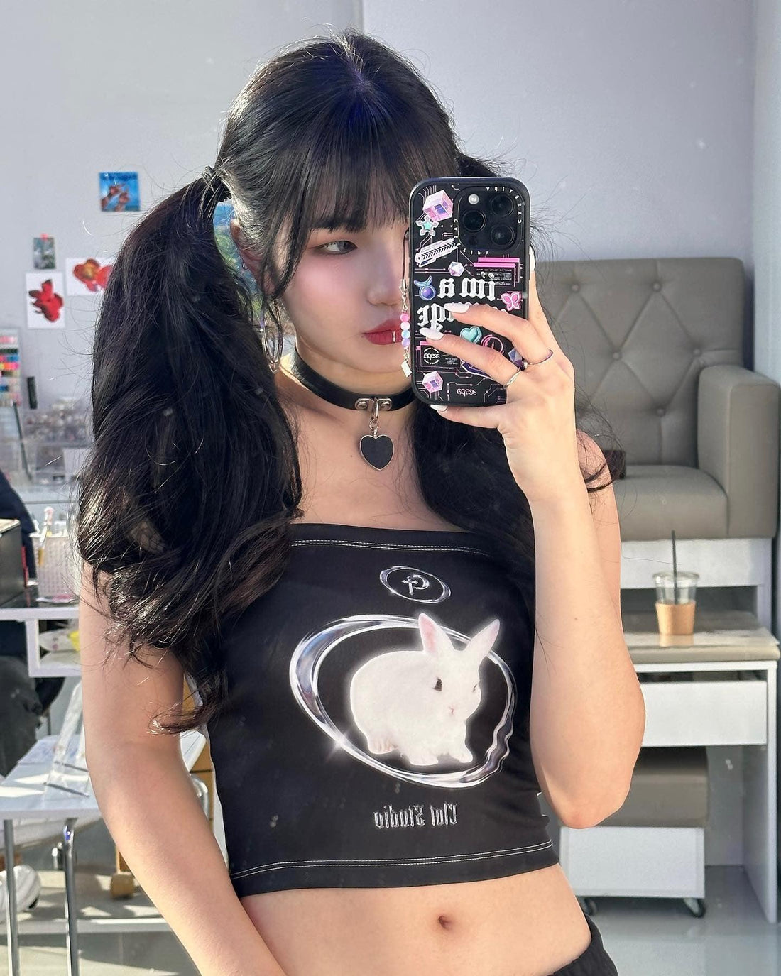 Y2K Bat Rabbit Tube Top - KAYSMAR