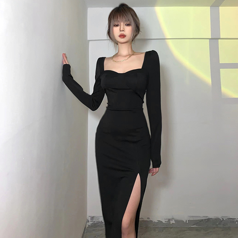 Aesthetic Black Dress - Kaysmar