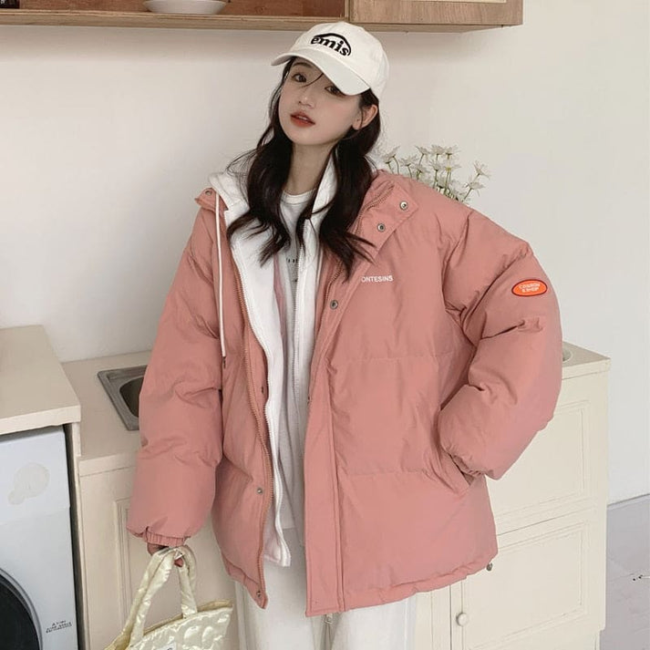 Cute Winter Jacket | Aesthetic Pink Winter Jacket | KAYSMAR