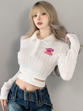 Aesthetic Cute Letter Cropped Top - Kaysmar