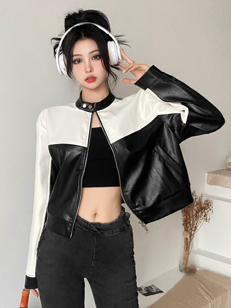 Black And White Street Style Jacket - Kaysmar