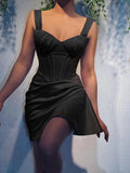Elegant satin corset dress - Kaysmar