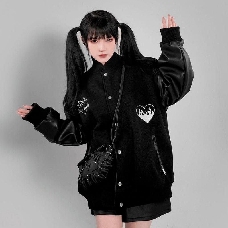 Gothic black baseball jackets - Kaysmar