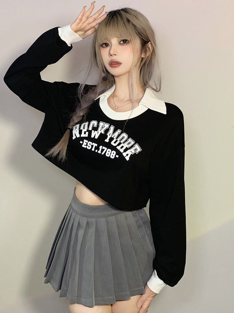 Korean Dark Academia Sweatshirt - Kaysmar