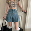 Korean style y2k pleated skirt - Kaysmar