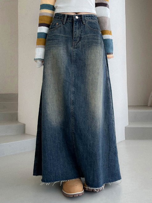 Vintage Harajuku Denim Skirt
