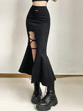 Y2k Black Mysterious Skirt - Kaysmar