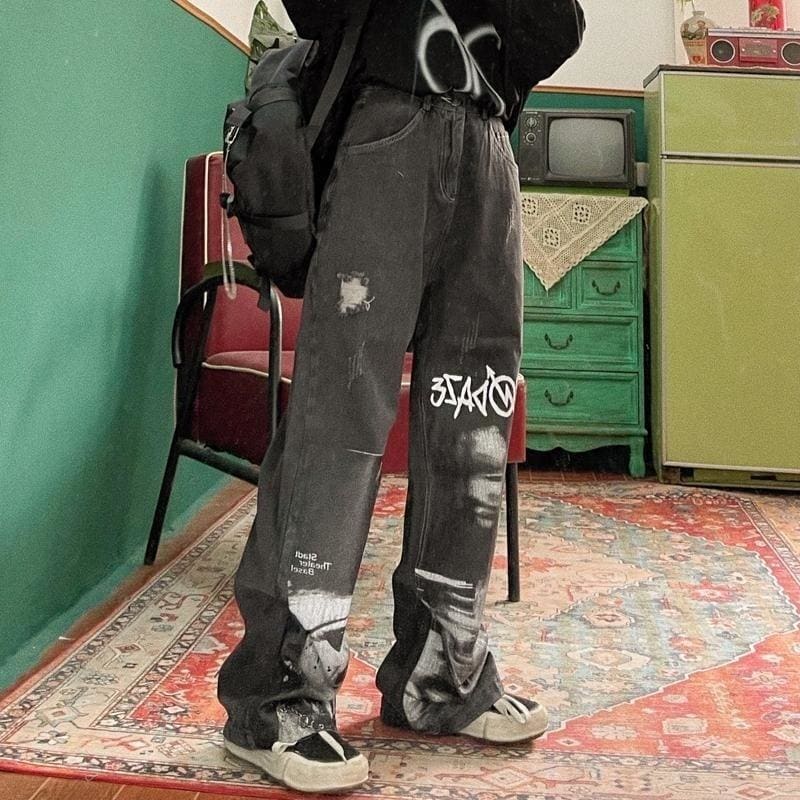 Y2k Gothic Baggy Jeans