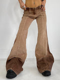 Y2k Vintage Aesthetic Brown Tie Dye Pants - Kaysmar
